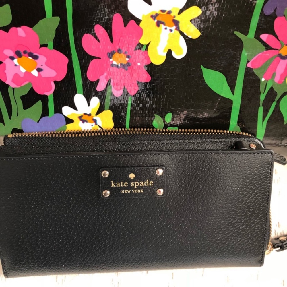 Kate Spade Black Leather Wallet